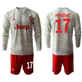 Koszulka Juventus MANDZUKIC 17 Dziecięcy Wyjazdowe Koszulki Piłkarskie 2019-2020 Długi Rękaw